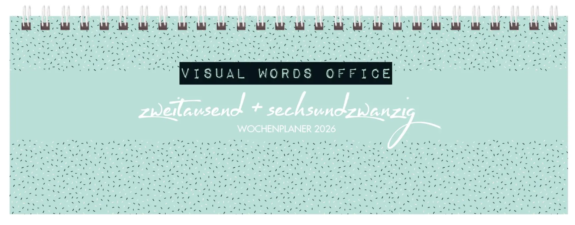 Cover: 9783731887720 | Tischquerkalender Visual Words Office 2026 | Verlag Korsch | Kalender
