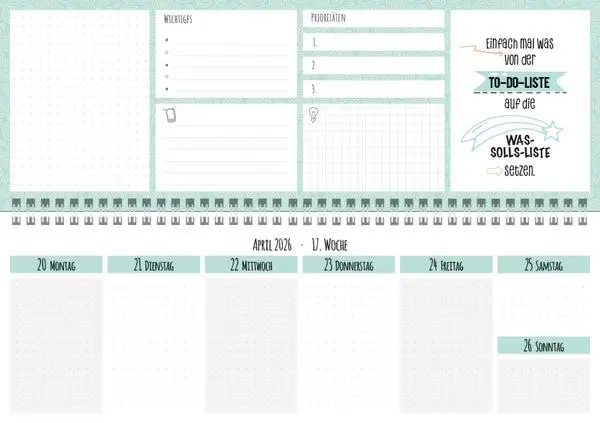 Bild: 9783731887720 | Tischquerkalender Visual Words Office 2026 | Verlag Korsch | Kalender