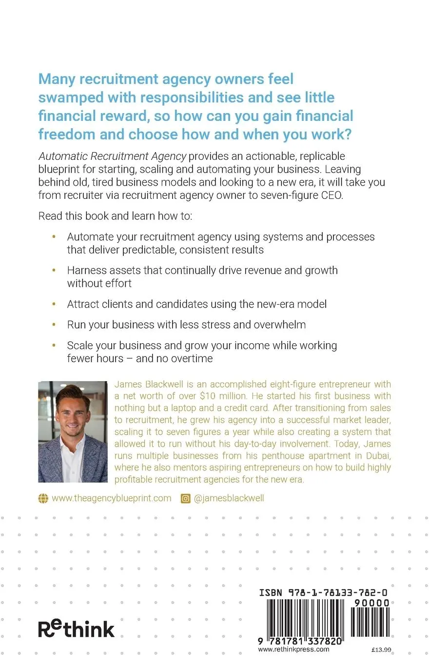 Rückseite: 9781781337820 | Automatic Recruitment Agency | James Blackwell | Taschenbuch | 2023