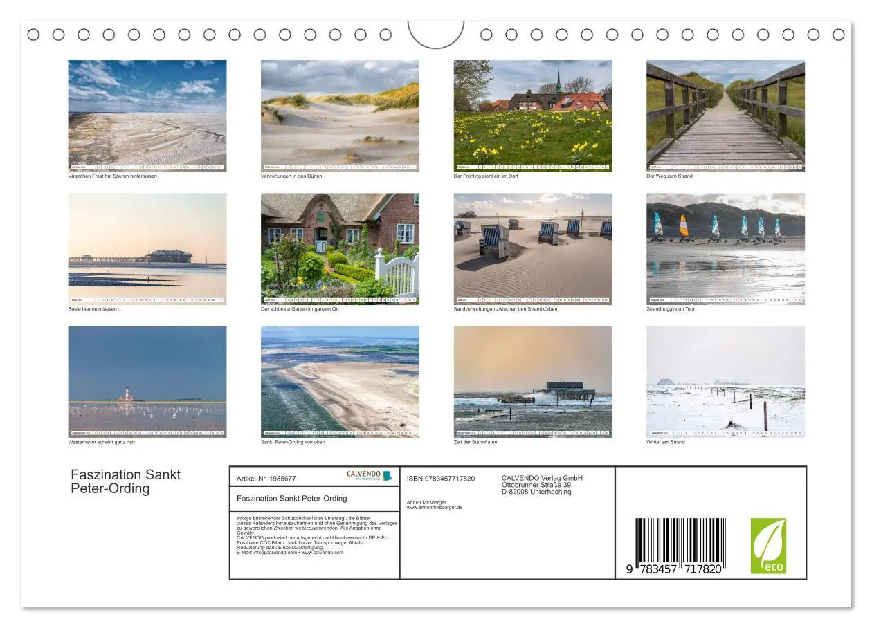 Bild: 9783457717820 | Faszination Sankt Peter-Ording (Wandkalender 2026 DIN A4 quer),...