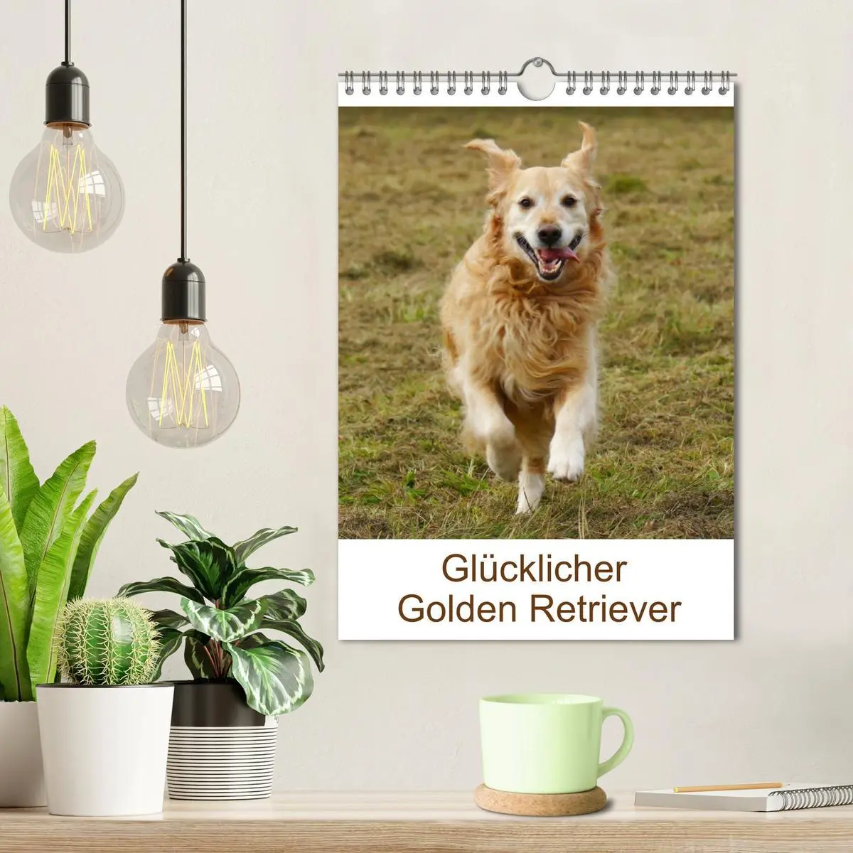Bild: 9783516427820 | Glücklicher Golden Retriever (Wandkalender 2026 DIN A4 hoch),...
