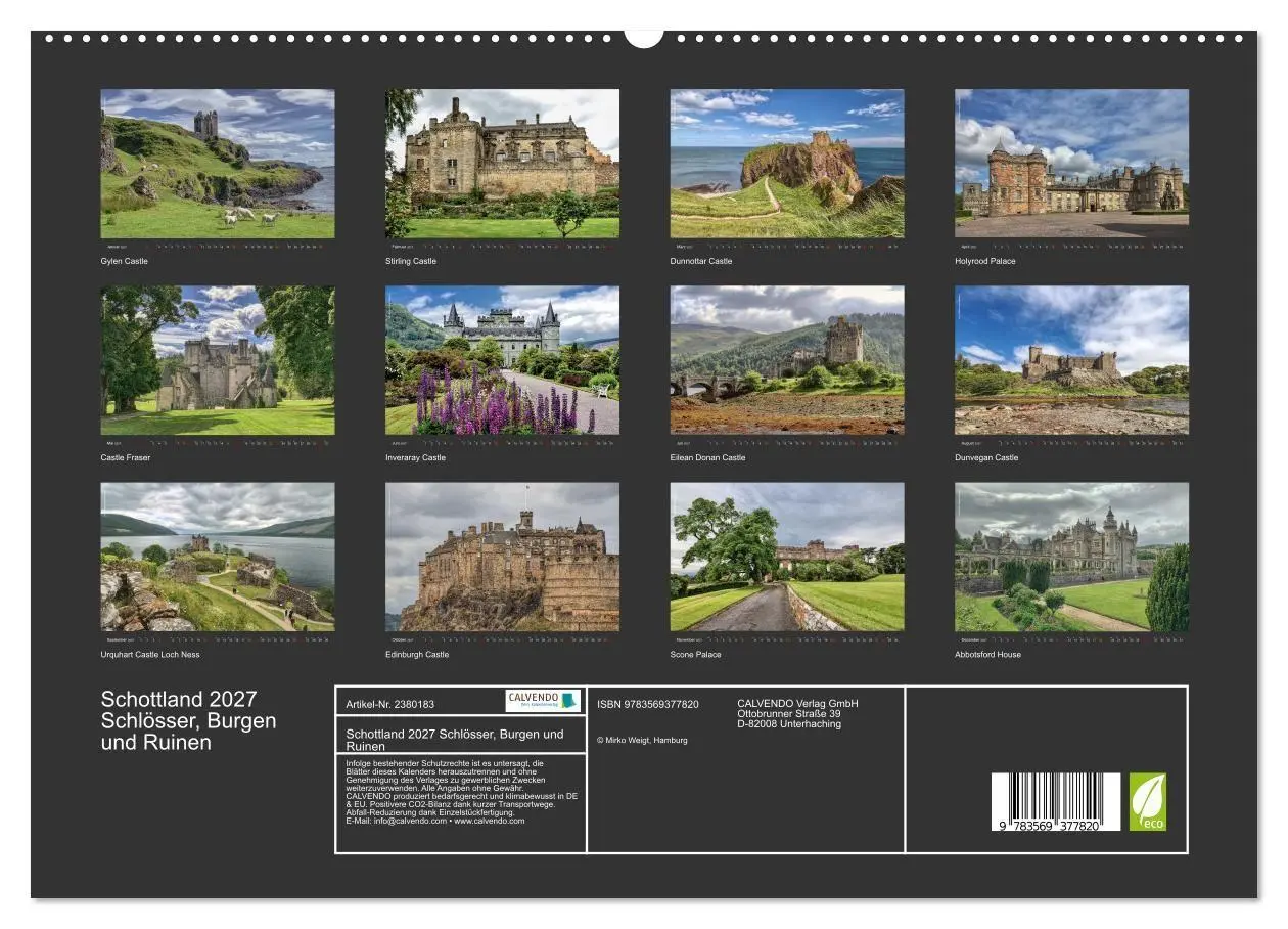 Bild: 9783569377820 | Schottland 2027 Schlösser, Burgen und Ruinen (hochwertiger Premium...