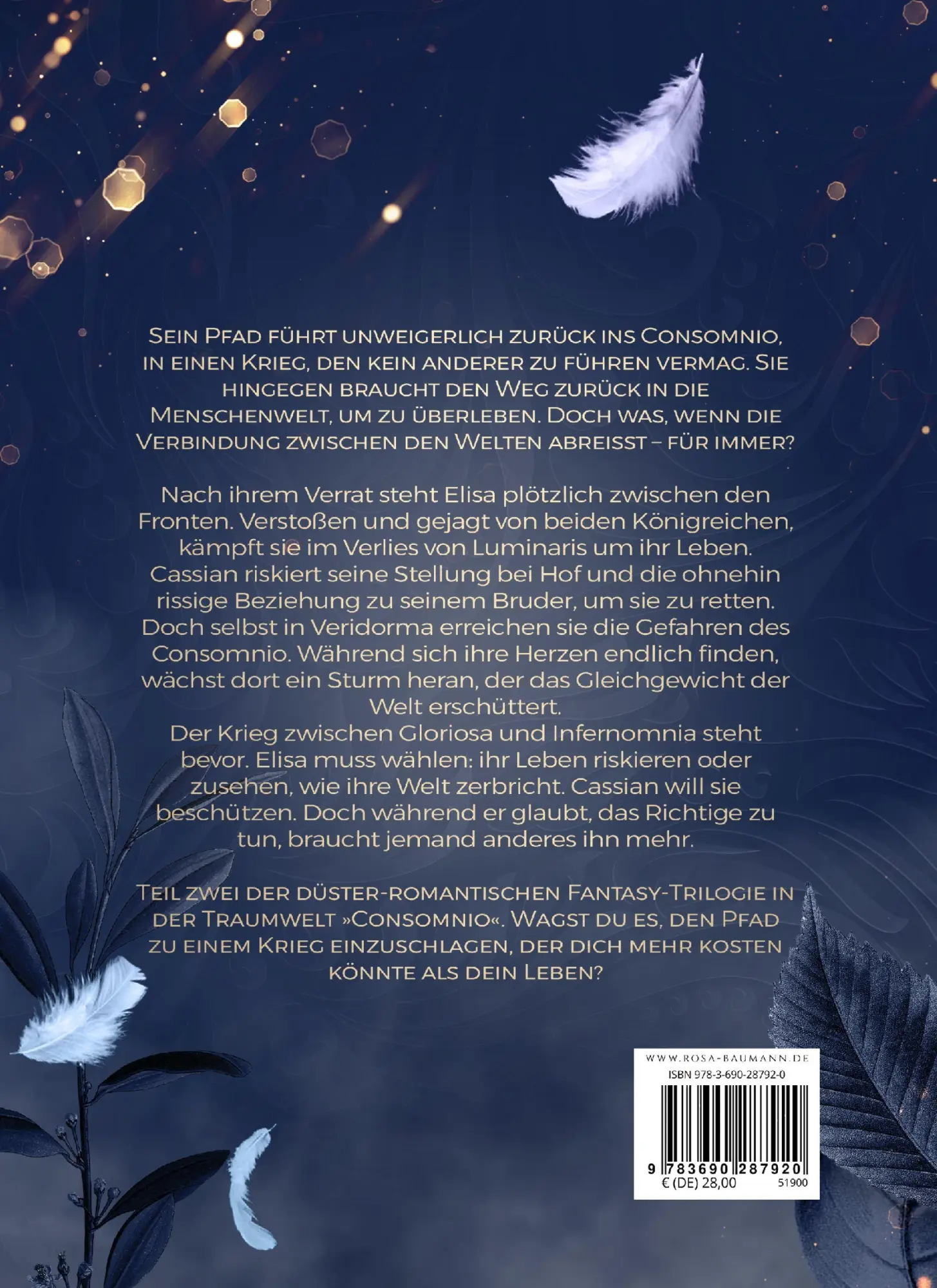 Rückseite: 9783690287920 | Consomnio 2 | Rosa Baumann | Buch | 528 S. | Deutsch | 2026 | NOVA MD