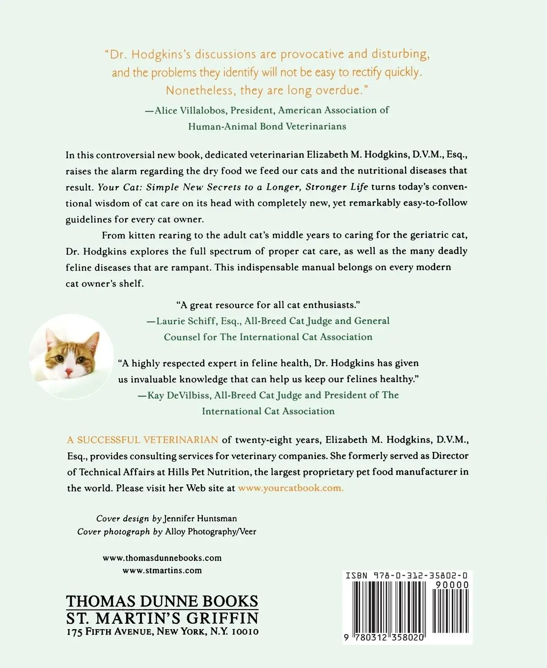 Rückseite: 9780312358020 | Your Cat | Elizabeth M. Hodgkins | Taschenbuch | Englisch | 2008