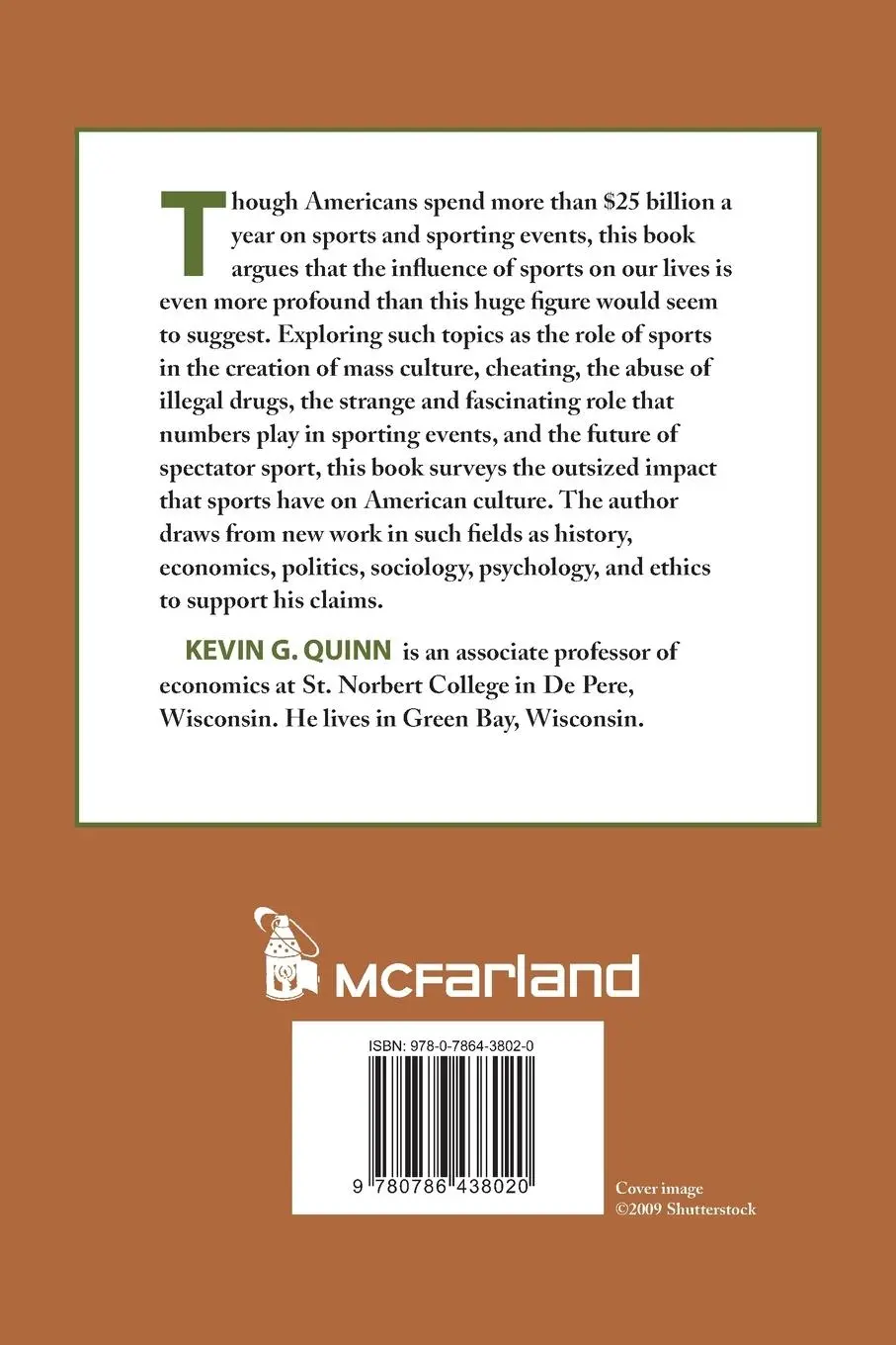Rückseite: 9780786438020 | Sports and Their Fans | Kevin G. Quinn | Taschenbuch | Englisch | 2009