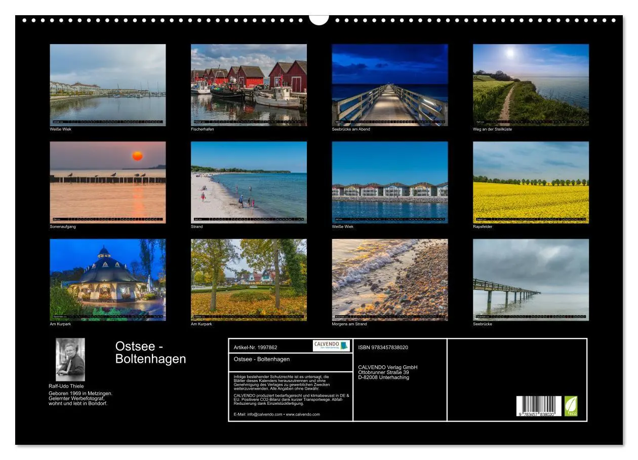 Bild: 9783457838020 | Ostsee - Boltenhagen (Wandkalender 2026 DIN A2 quer), CALVENDO...