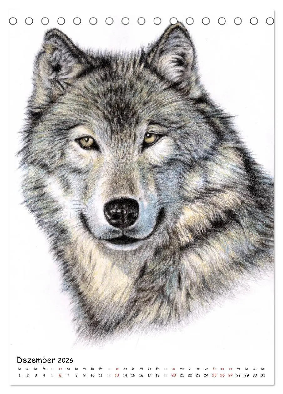 Bild: 9783516478020 | Wildlife Portraits (Tischkalender 2026 DIN A5 hoch), CALVENDO...