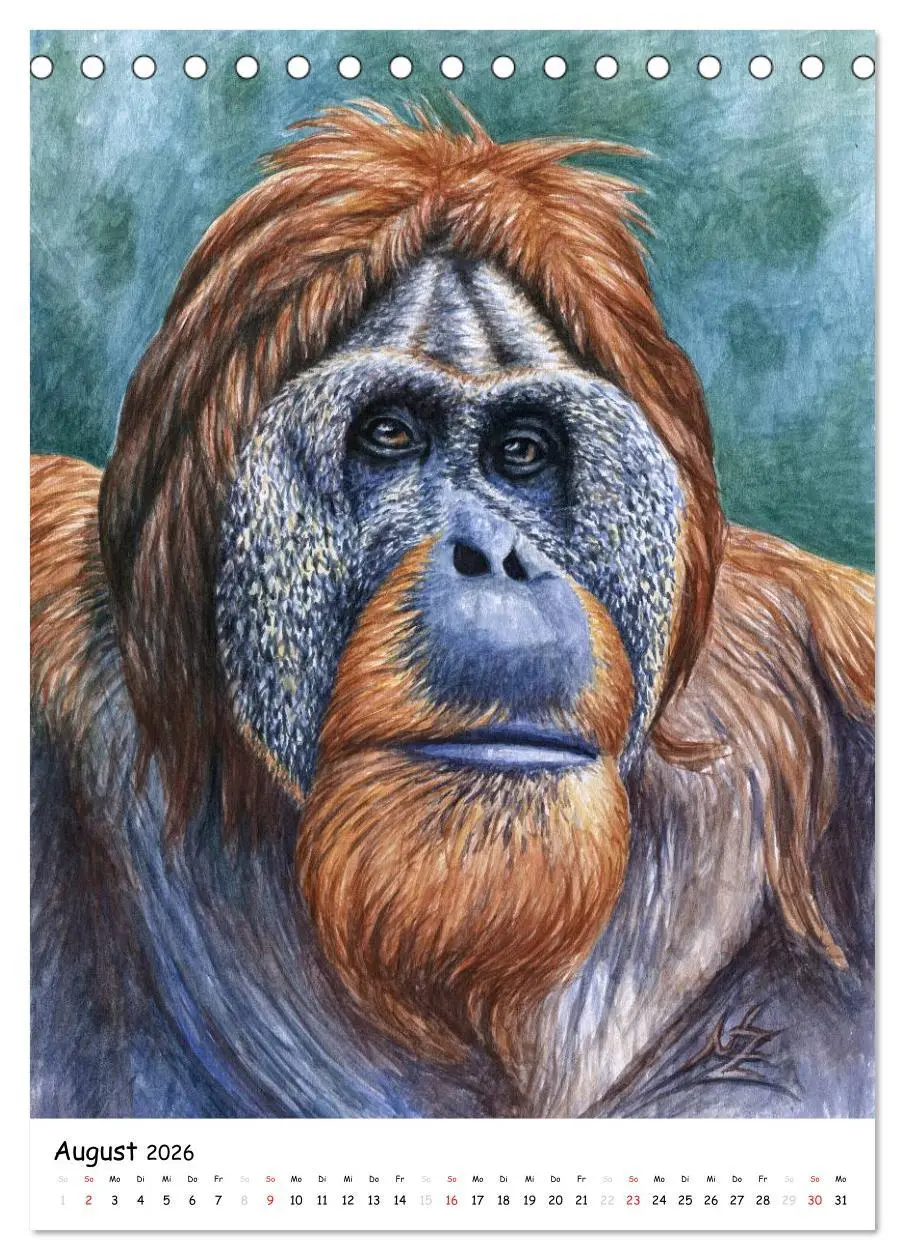 Bild: 9783516478020 | Wildlife Portraits (Tischkalender 2026 DIN A5 hoch), CALVENDO...