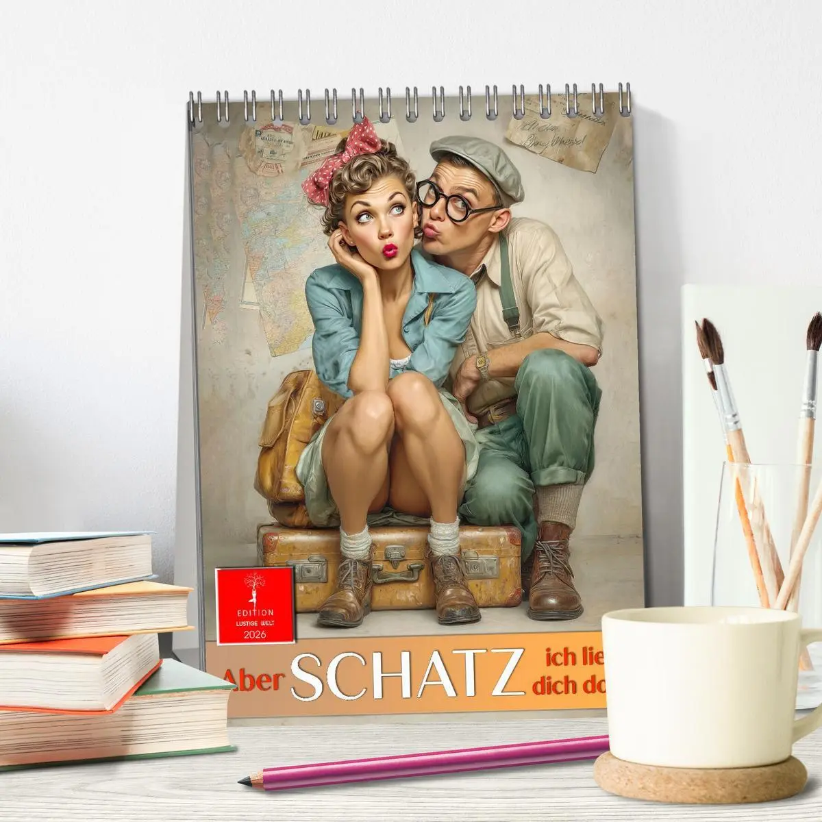 Bild: 9783516618020 | Aber Schatz, ich lieb dich doch (Tischkalender 2026 DIN A5 hoch),...