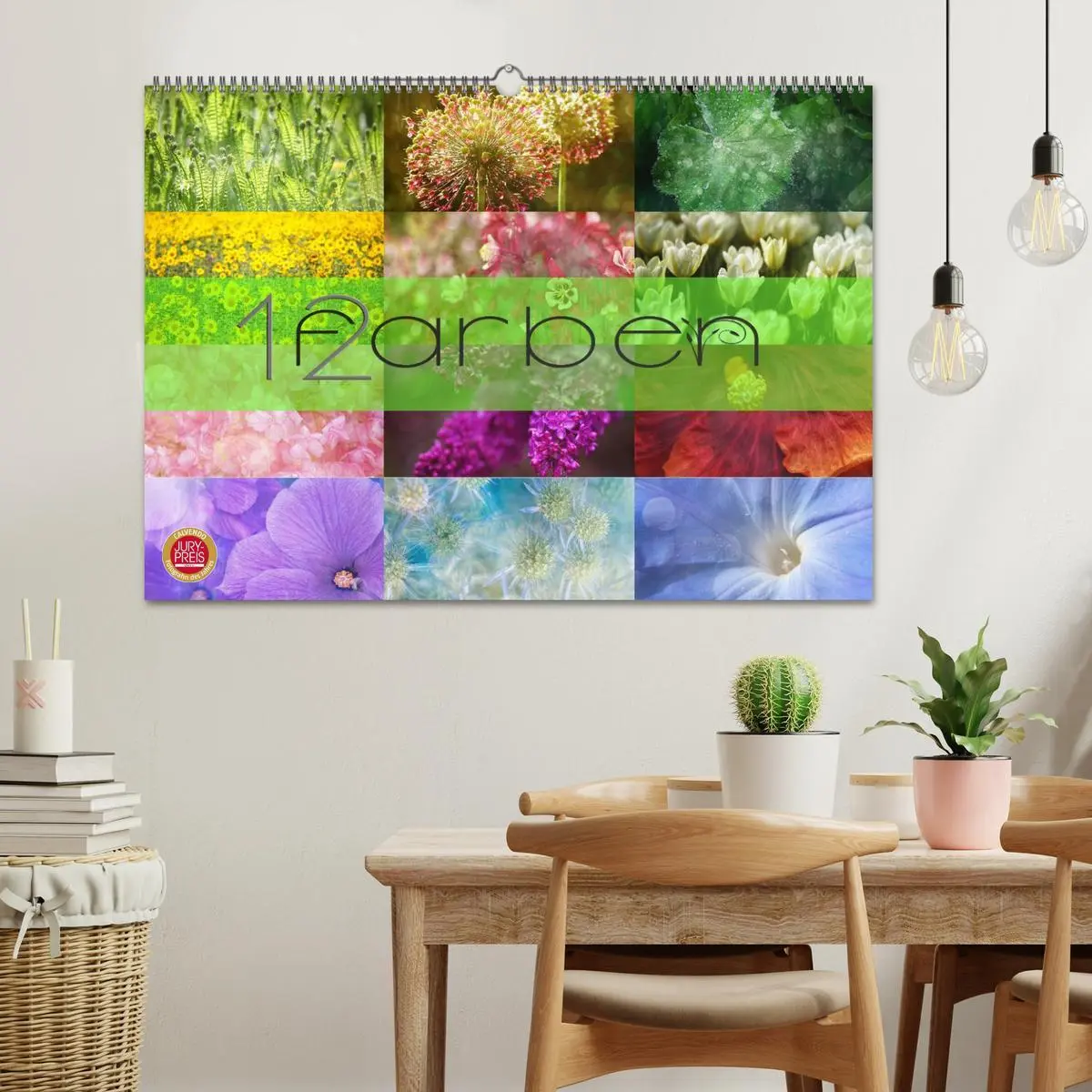 Bild: 9783516228120 | 12 Farben (Wandkalender 2026 DIN A2 quer), CALVENDO Monatskalender