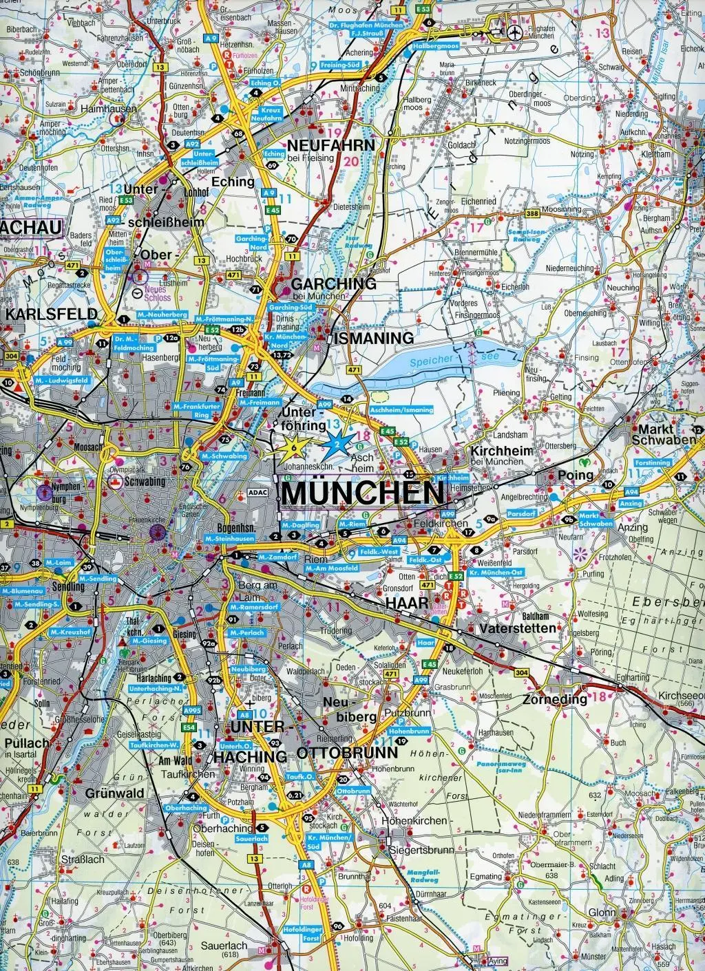 Bild: 9783707918120 | freytag &amp; berndt Straßenkarte Rund um München 1:150.000 | (Land-)Karte