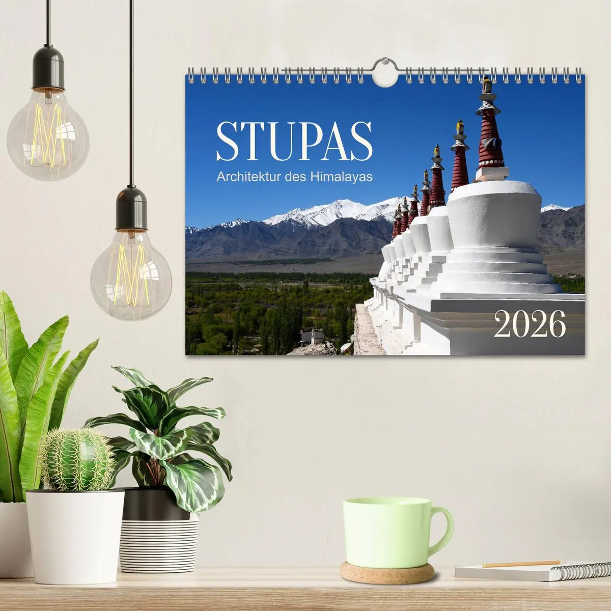 Bild: 9783457368220 | Stupas - Architektur des Himalayas (Wandkalender 2026 DIN A4 quer),...