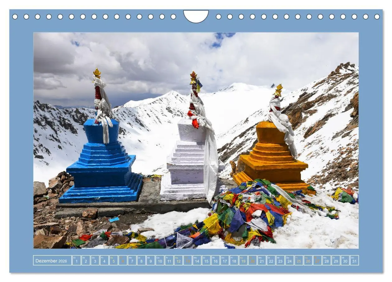 Bild: 9783457368220 | Stupas - Architektur des Himalayas (Wandkalender 2026 DIN A4 quer),...