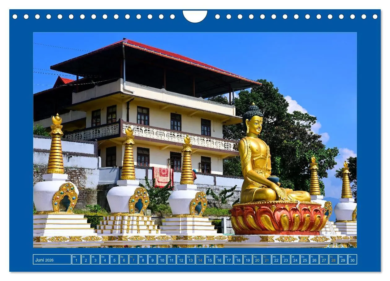 Bild: 9783457368220 | Stupas - Architektur des Himalayas (Wandkalender 2026 DIN A4 quer),...