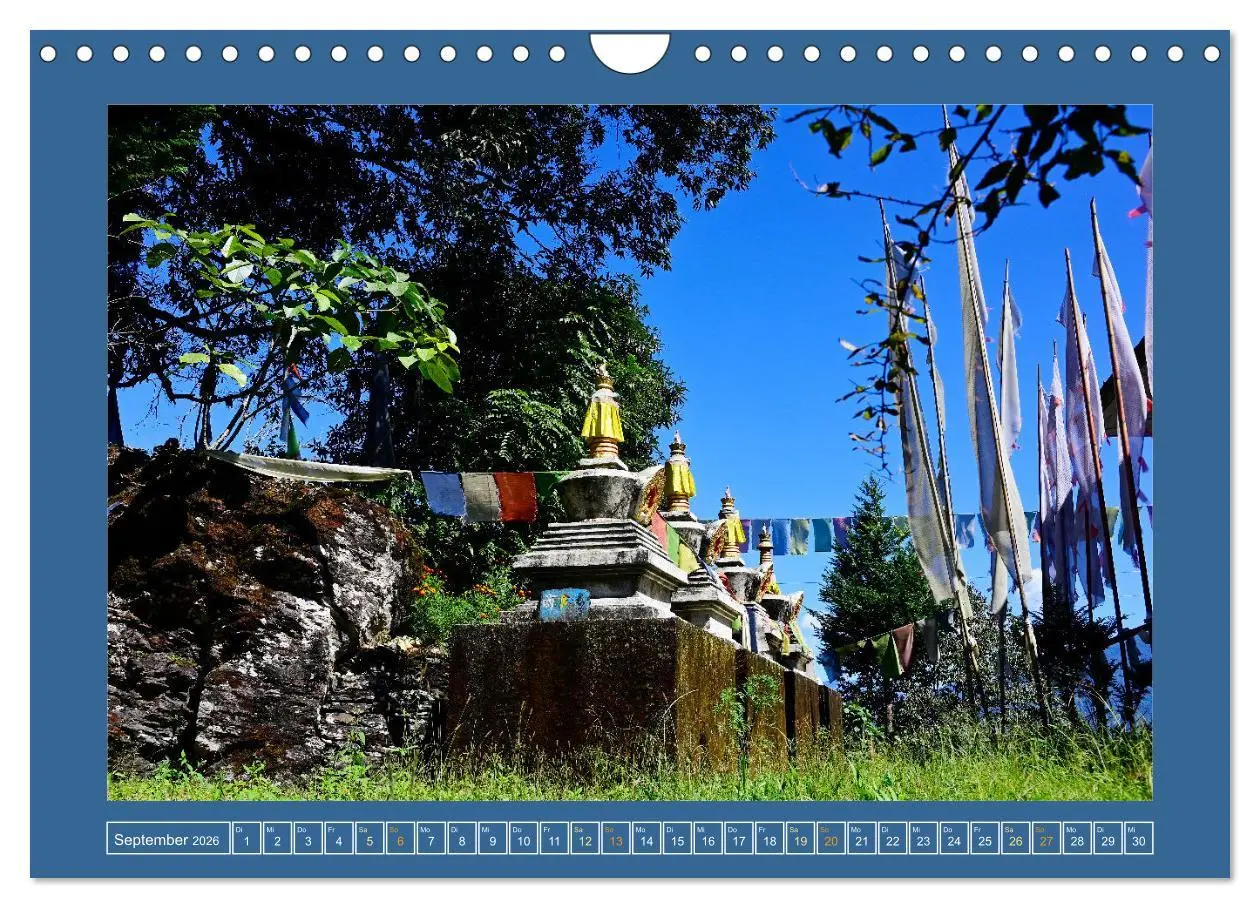 Bild: 9783457368220 | Stupas - Architektur des Himalayas (Wandkalender 2026 DIN A4 quer),...