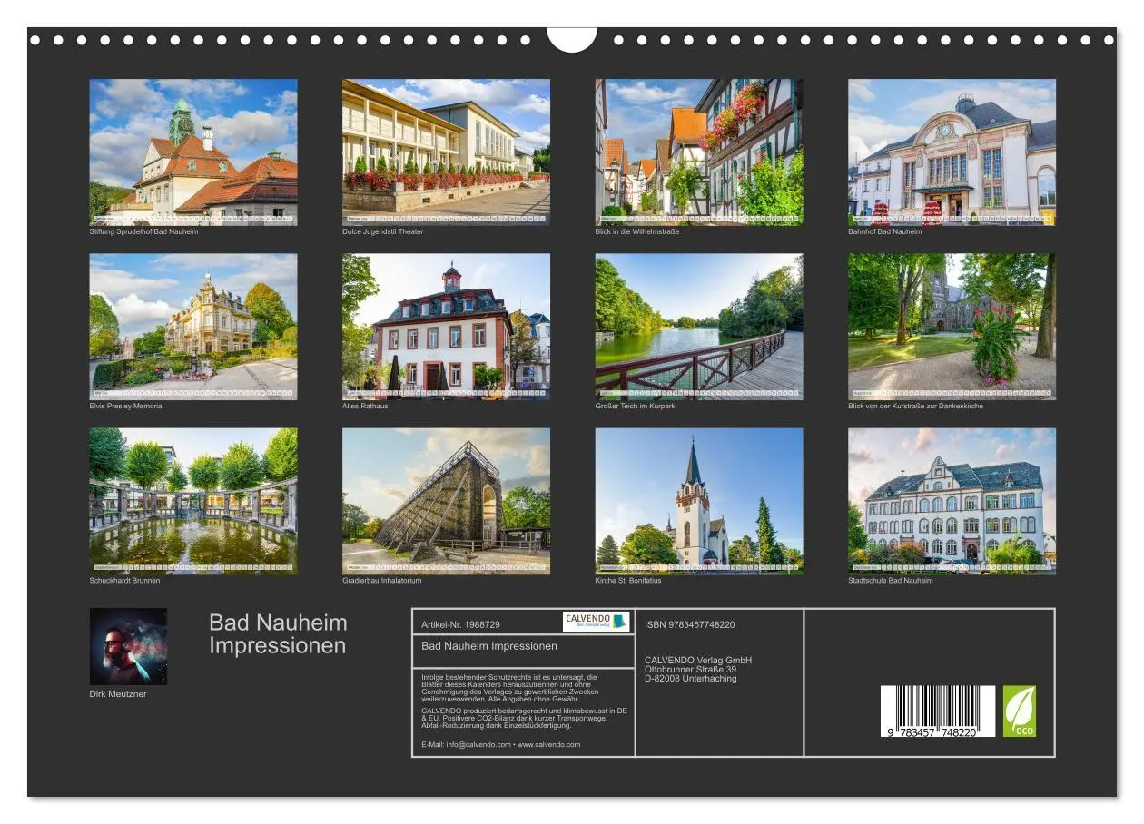 Bild: 9783457748220 | Bad Nauheim Impressionen (Wandkalender 2026 DIN A3 quer), CALVENDO...