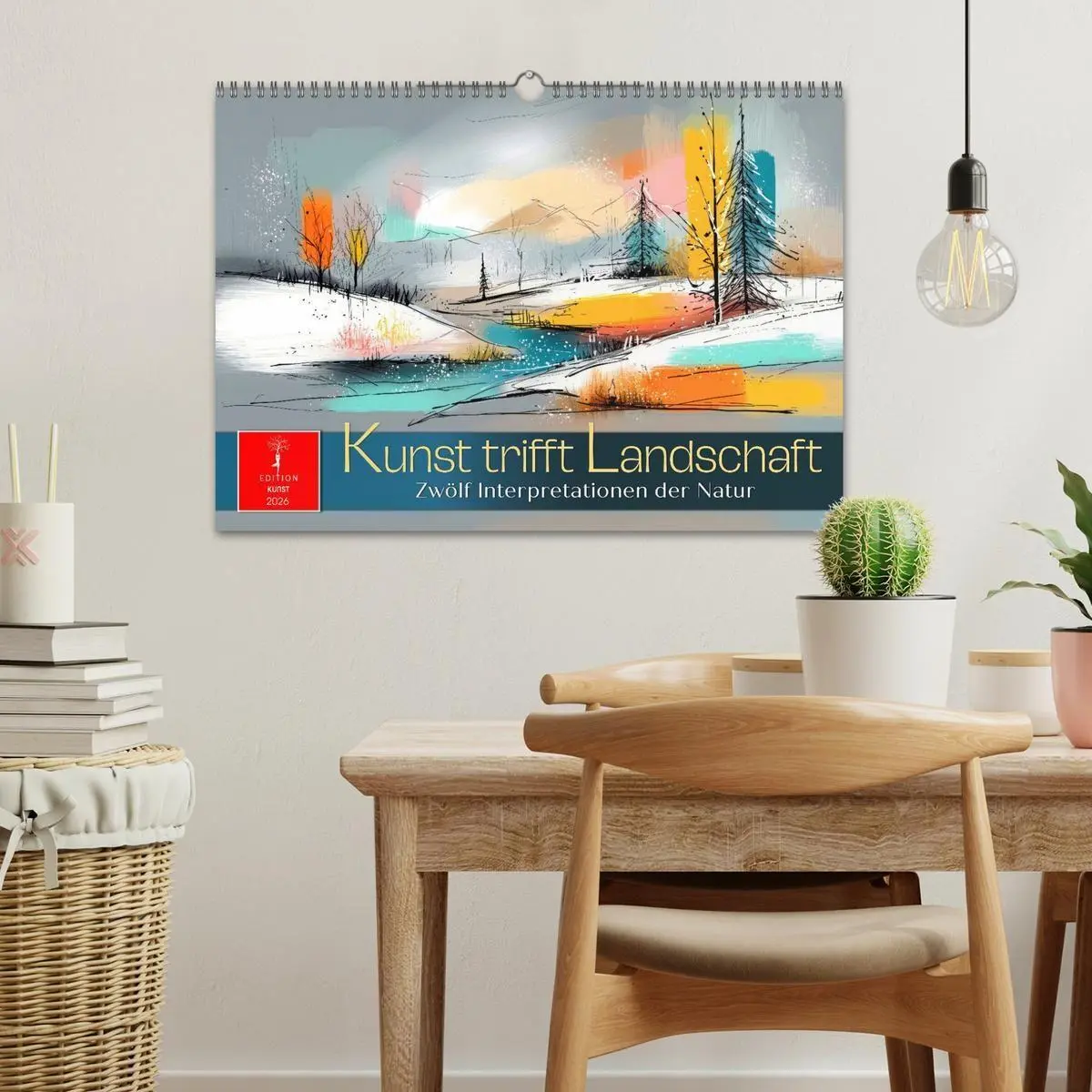 Bild: 9783516698220 | Kunst trifft Landschaft (Wandkalender 2026 DIN A3 quer), CALVENDO...