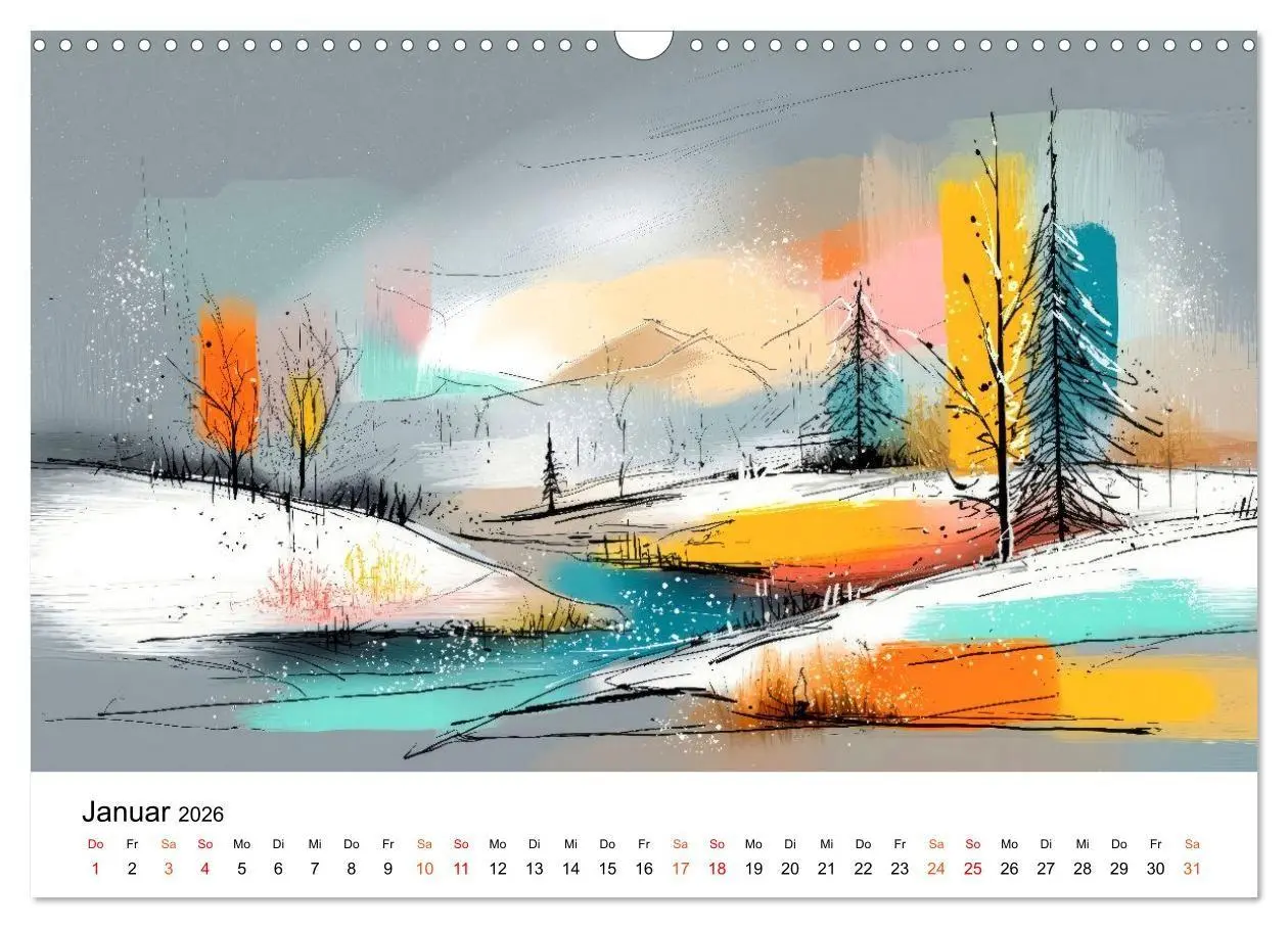 Bild: 9783516698220 | Kunst trifft Landschaft (Wandkalender 2026 DIN A3 quer), CALVENDO...