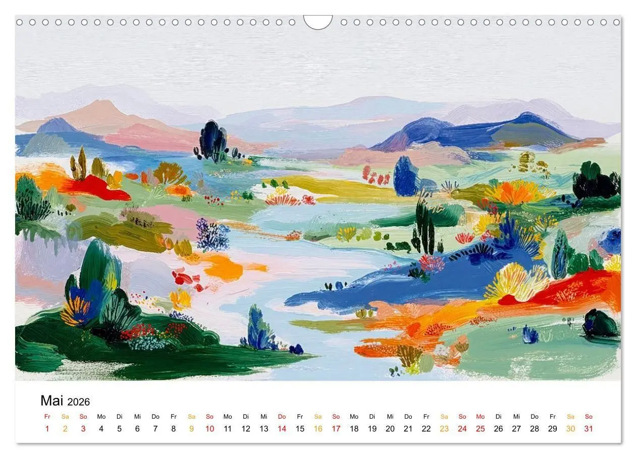 Bild: 9783516698220 | Kunst trifft Landschaft (Wandkalender 2026 DIN A3 quer), CALVENDO...