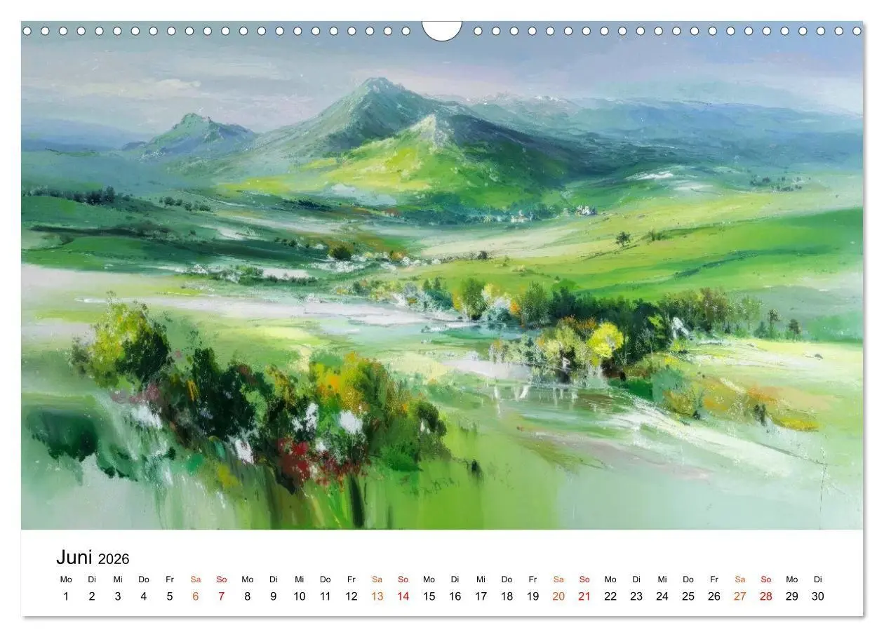 Bild: 9783516698220 | Kunst trifft Landschaft (Wandkalender 2026 DIN A3 quer), CALVENDO...