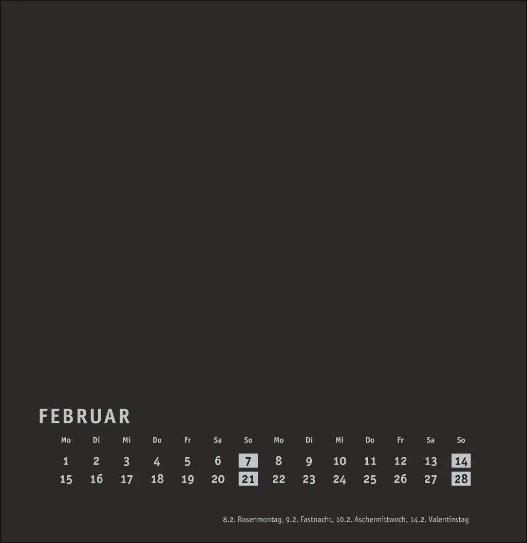 Bild: 9783756418220 | Premium-Bastelkalender schwarz groß 2027 | Kalender | Spiralbindung