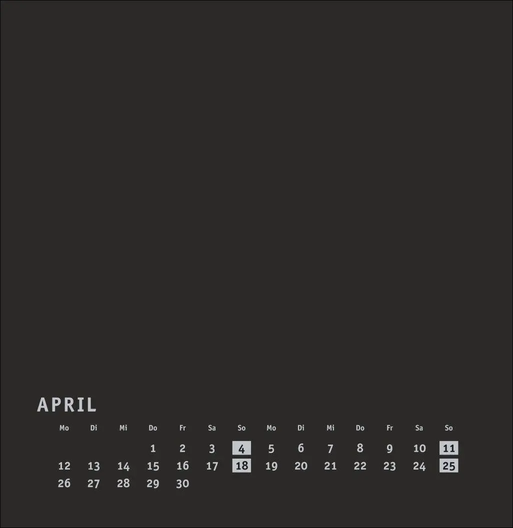 Bild: 9783756418220 | Premium-Bastelkalender schwarz groß 2027 | Kalender | Spiralbindung