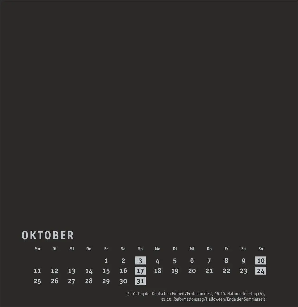 Bild: 9783756418220 | Premium-Bastelkalender schwarz groß 2027 | Kalender | Spiralbindung