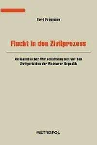 Cover: 9783940938220 | Flucht in den Zivilprozess | Cord Brügmann | Taschenbuch | Deutsch