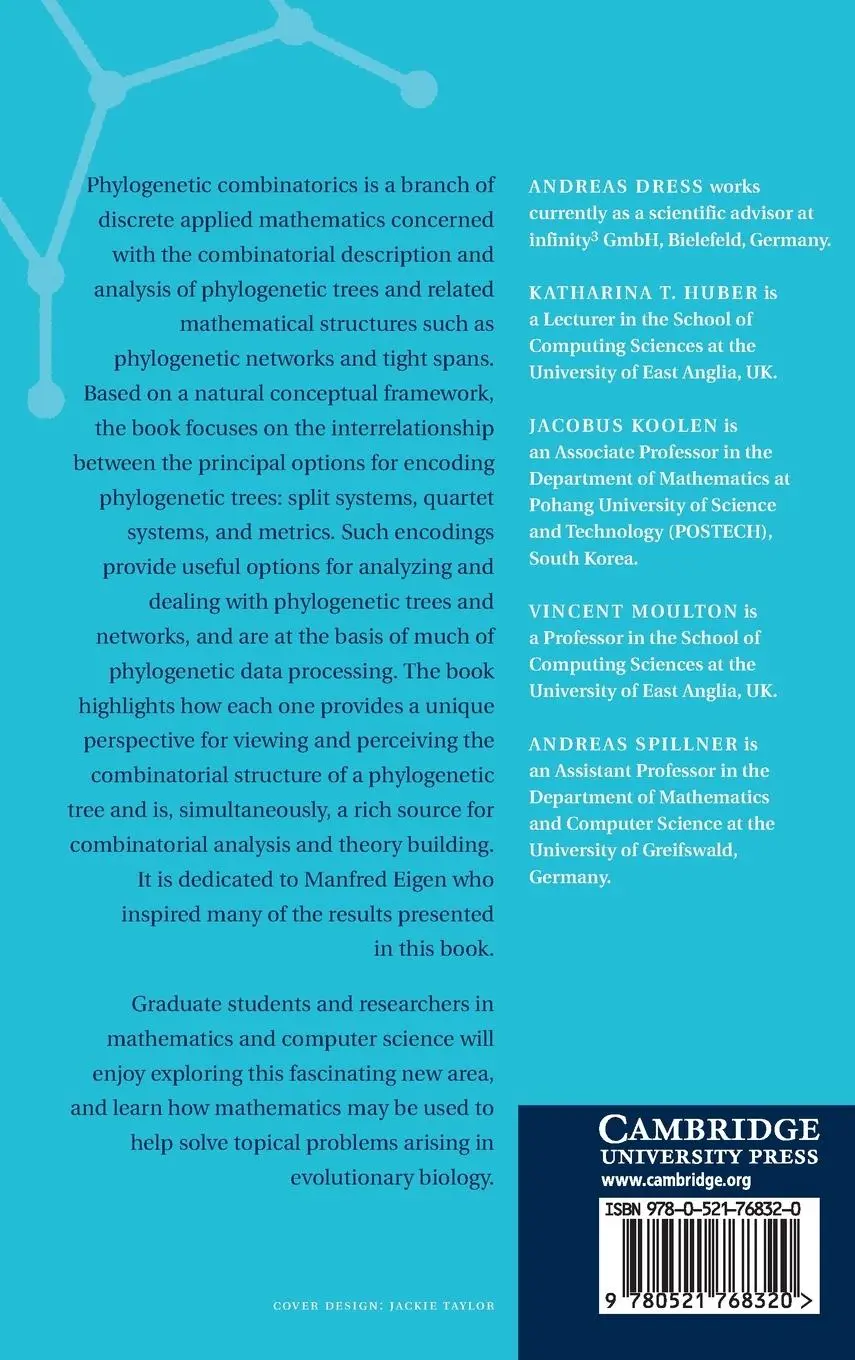 Rückseite: 9780521768320 | Basic Phylogenetic Combinatorics | Andreas Dress | Buch | Gebunden