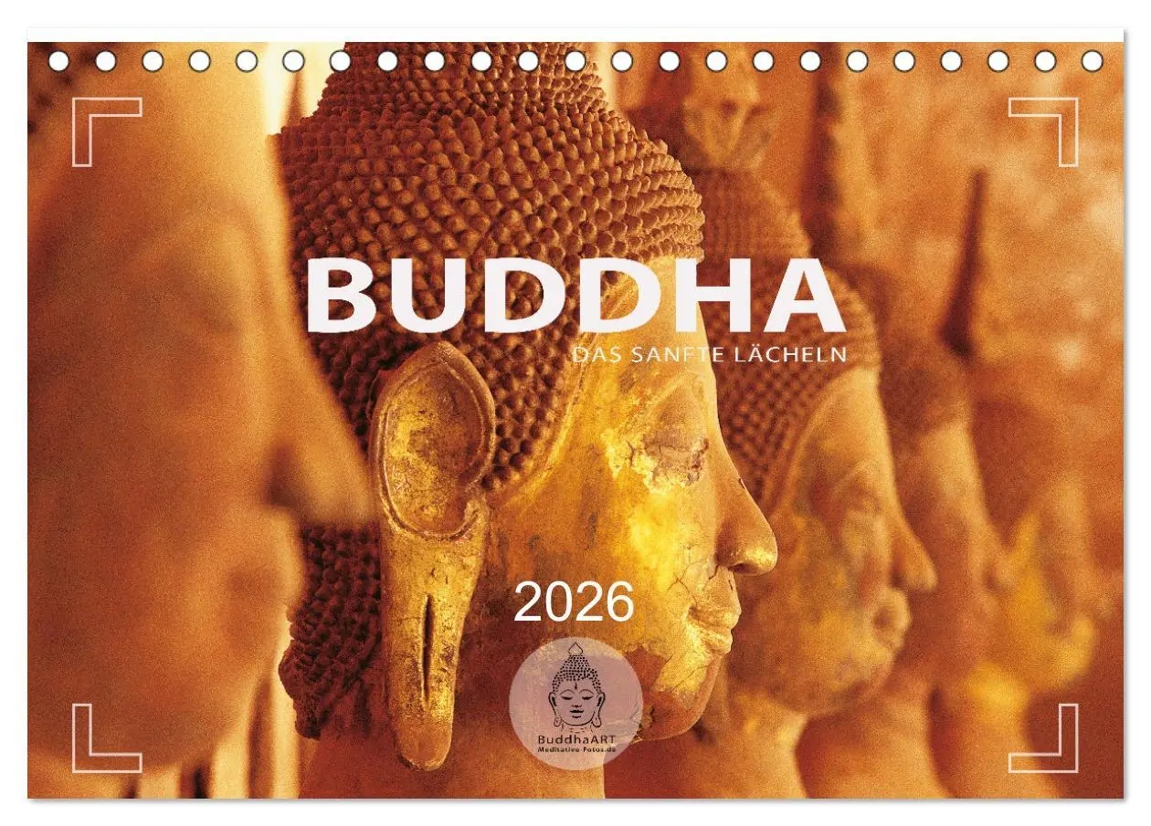 Cover: 9783457598320 | BUDDHA - Ein sanftes Lächeln (Tischkalender 2026 DIN A5 quer),...