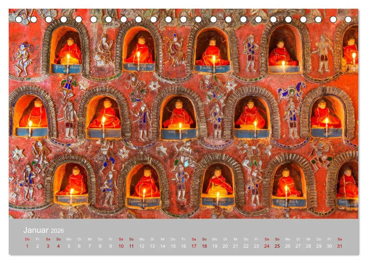 Bild: 9783457598320 | BUDDHA - Ein sanftes Lächeln (Tischkalender 2026 DIN A5 quer),...