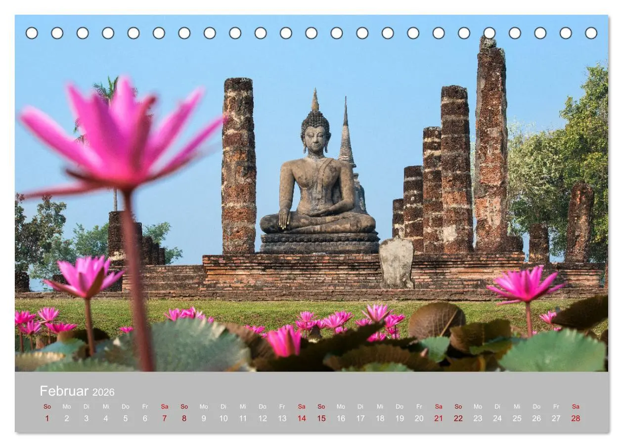 Bild: 9783457598320 | BUDDHA - Ein sanftes Lächeln (Tischkalender 2026 DIN A5 quer),...