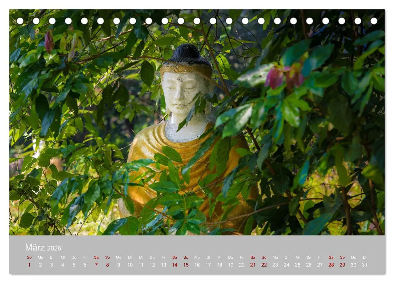 Bild: 9783457598320 | BUDDHA - Ein sanftes Lächeln (Tischkalender 2026 DIN A5 quer),...