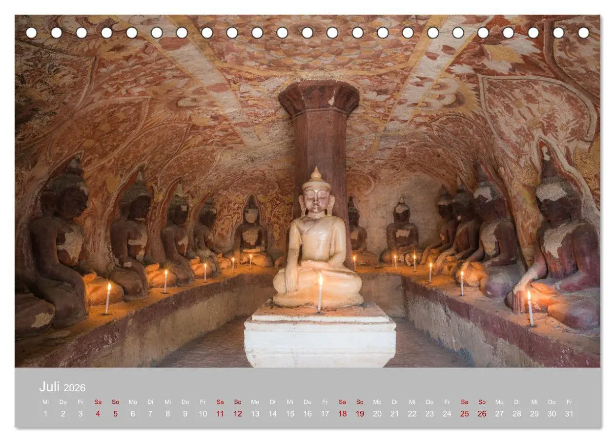 Bild: 9783457598320 | BUDDHA - Ein sanftes Lächeln (Tischkalender 2026 DIN A5 quer),...