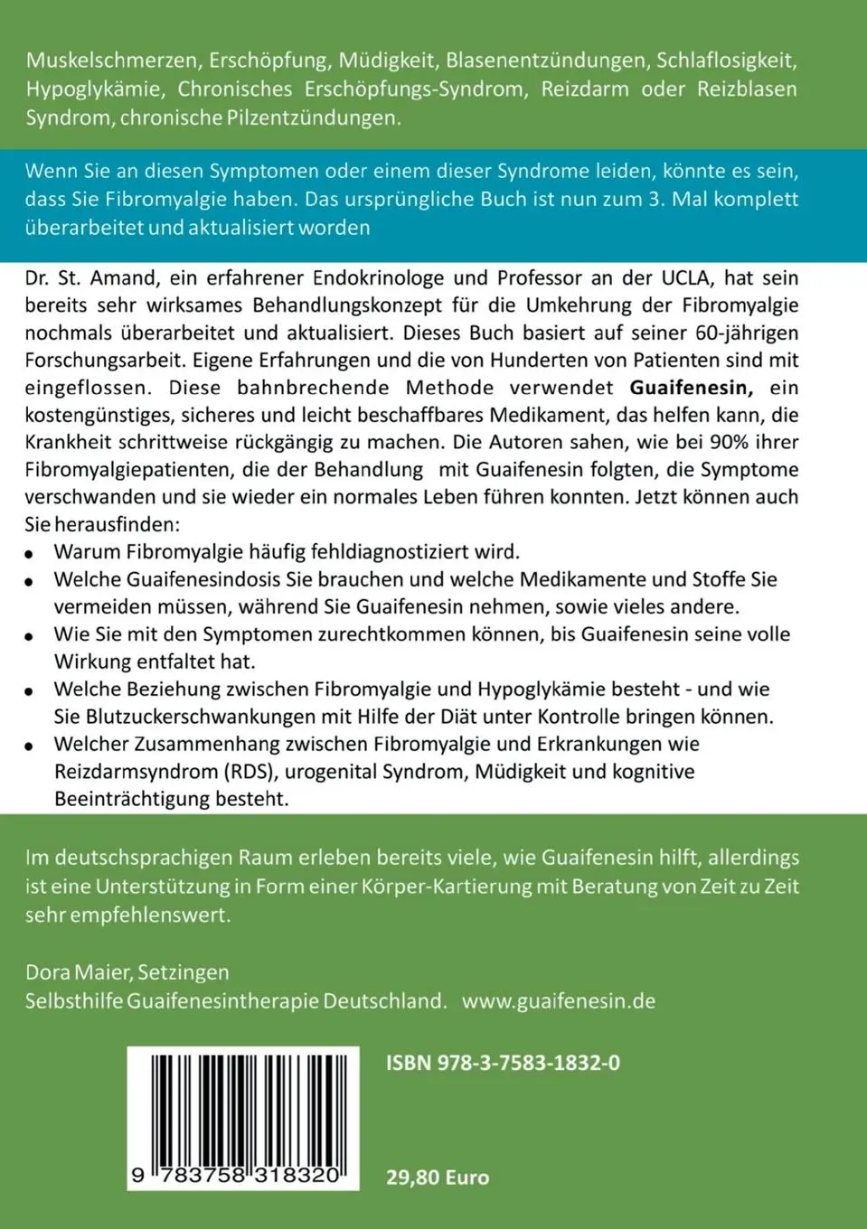 Rückseite: 9783758318320 | Fibromyalgie | R. Paul St. Amand (u. a.) | Taschenbuch | Paperback