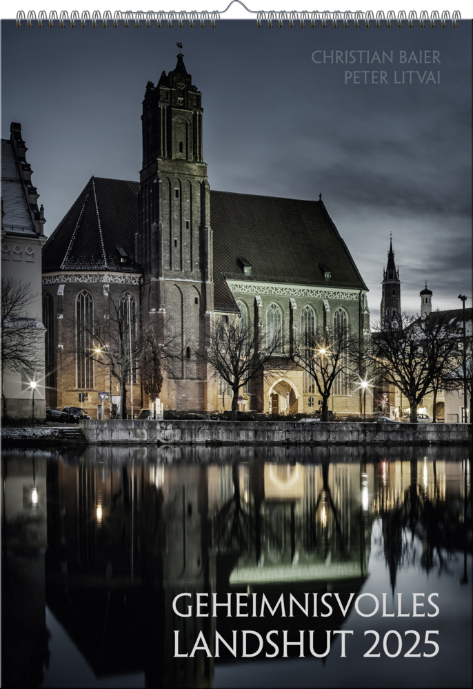 Cover: 9783955878320 | Geheimnisvolles Landshut | Kalender 2025 | Baier | Kalender | 14 S.