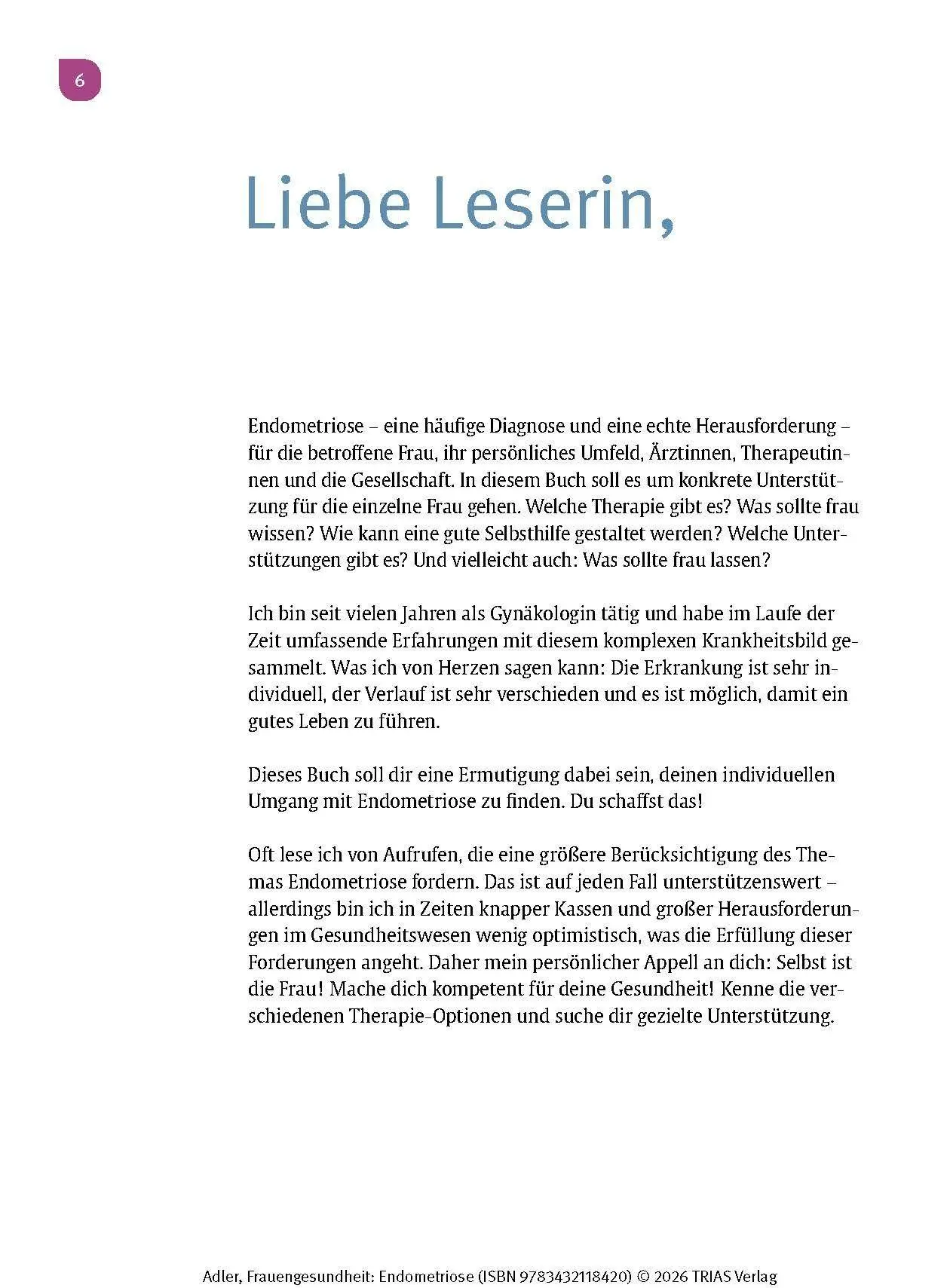 Bild: 9783432118420 | Frauengesundheit: Endometriose | Christine Adler | Taschenbuch | 2026