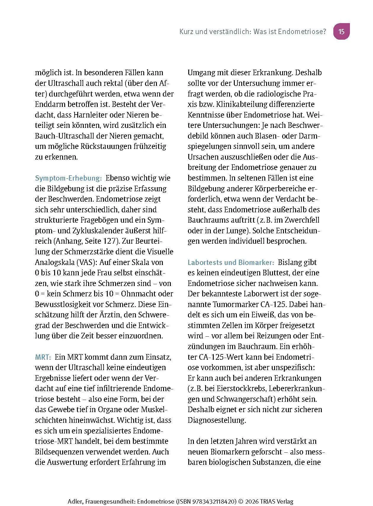 Bild: 9783432118420 | Frauengesundheit: Endometriose | Christine Adler | Taschenbuch | 2026