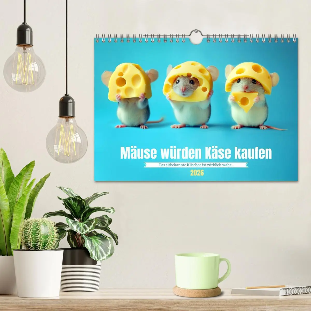 Bild: 9783457278420 | Mäuse würden Käse kaufen (Wandkalender 2026 DIN A4 quer), CALVENDO...