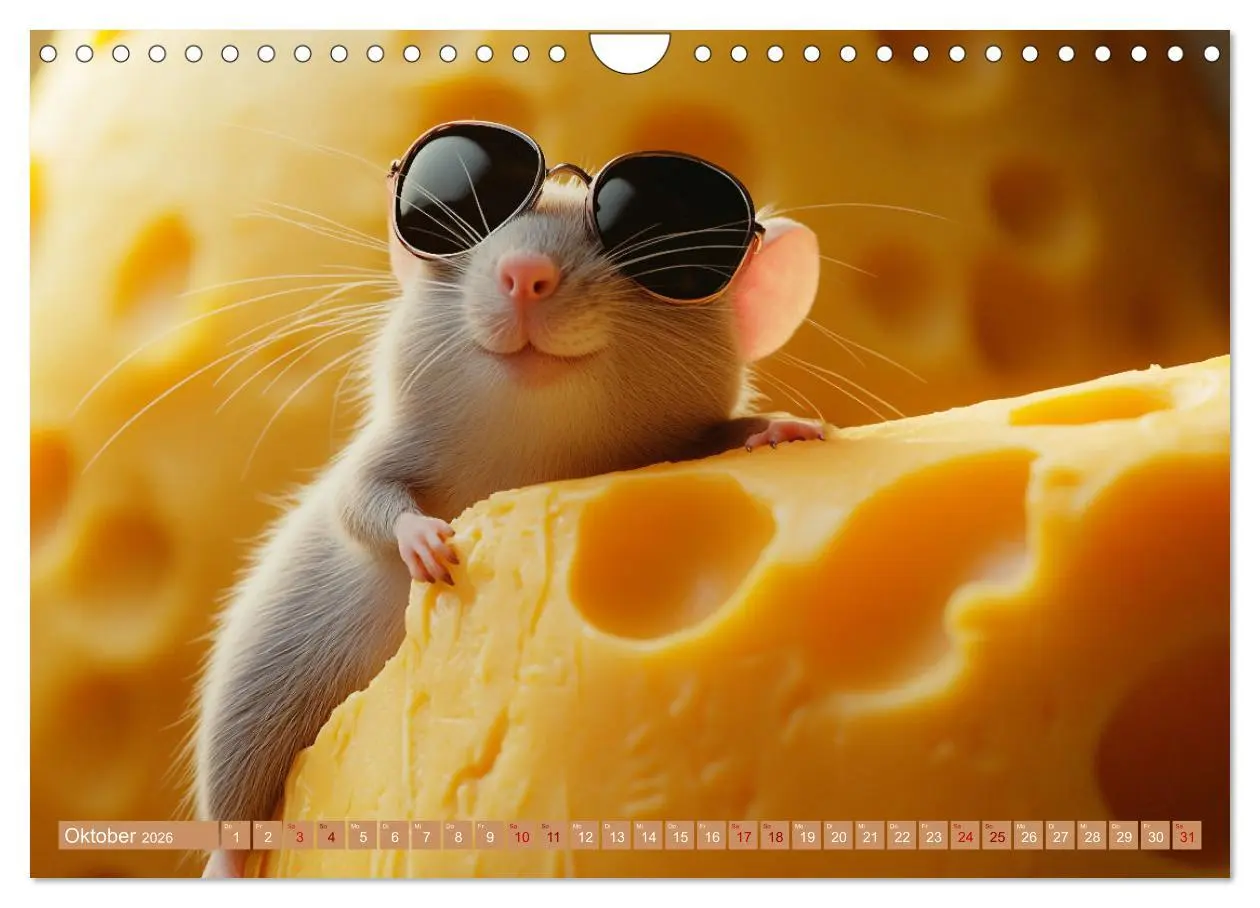 Bild: 9783457278420 | Mäuse würden Käse kaufen (Wandkalender 2026 DIN A4 quer), CALVENDO...