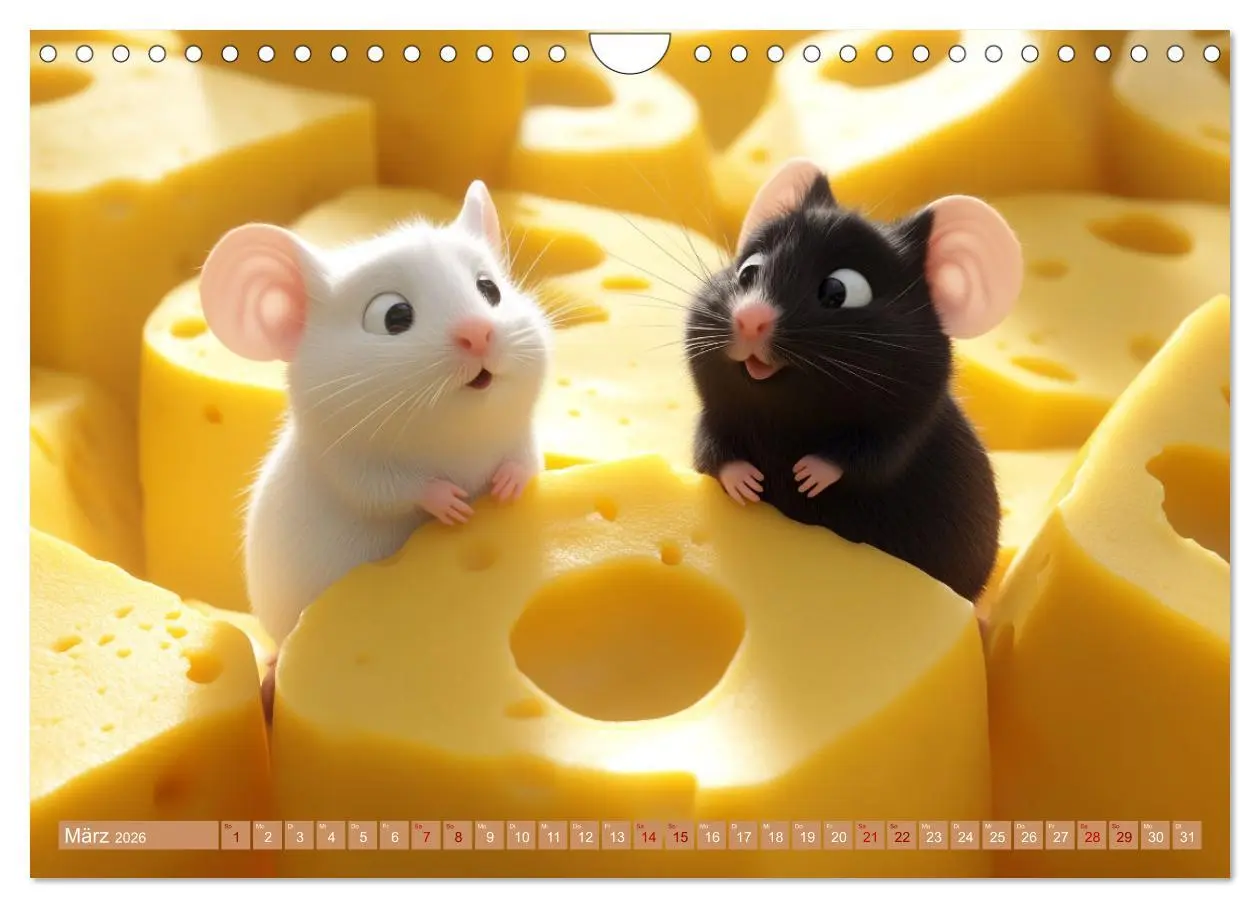 Bild: 9783457278420 | Mäuse würden Käse kaufen (Wandkalender 2026 DIN A4 quer), CALVENDO...