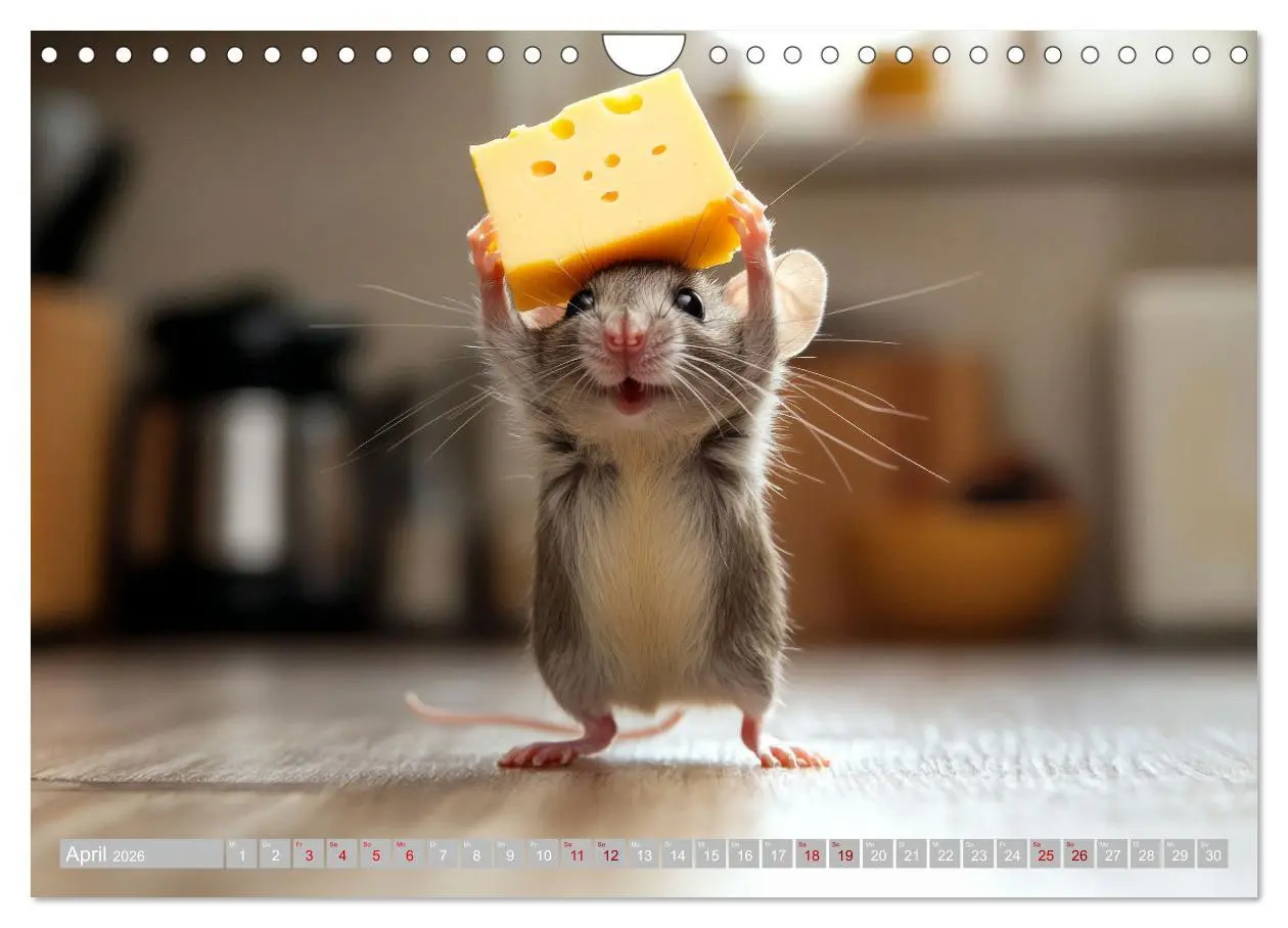 Bild: 9783457278420 | Mäuse würden Käse kaufen (Wandkalender 2026 DIN A4 quer), CALVENDO...