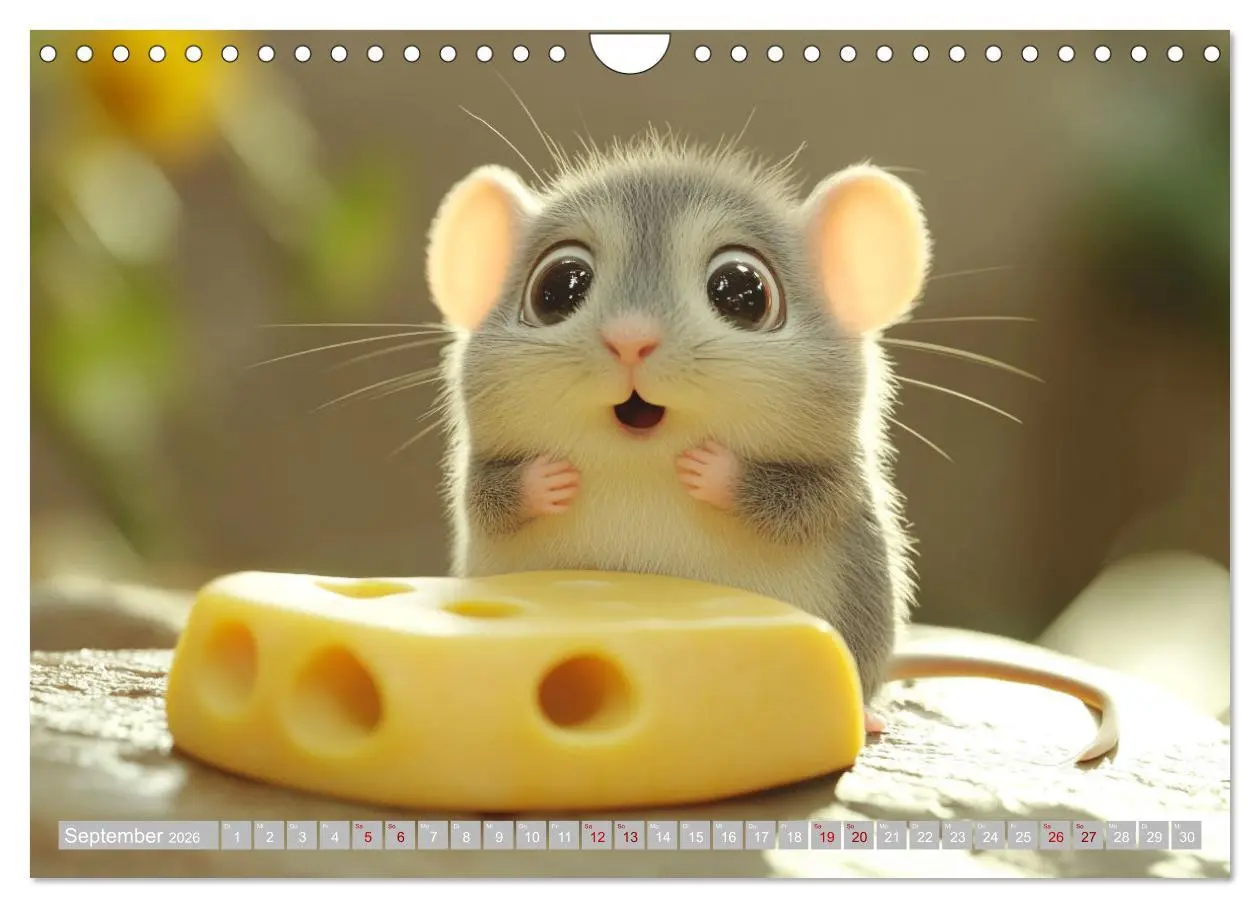 Bild: 9783457278420 | Mäuse würden Käse kaufen (Wandkalender 2026 DIN A4 quer), CALVENDO...