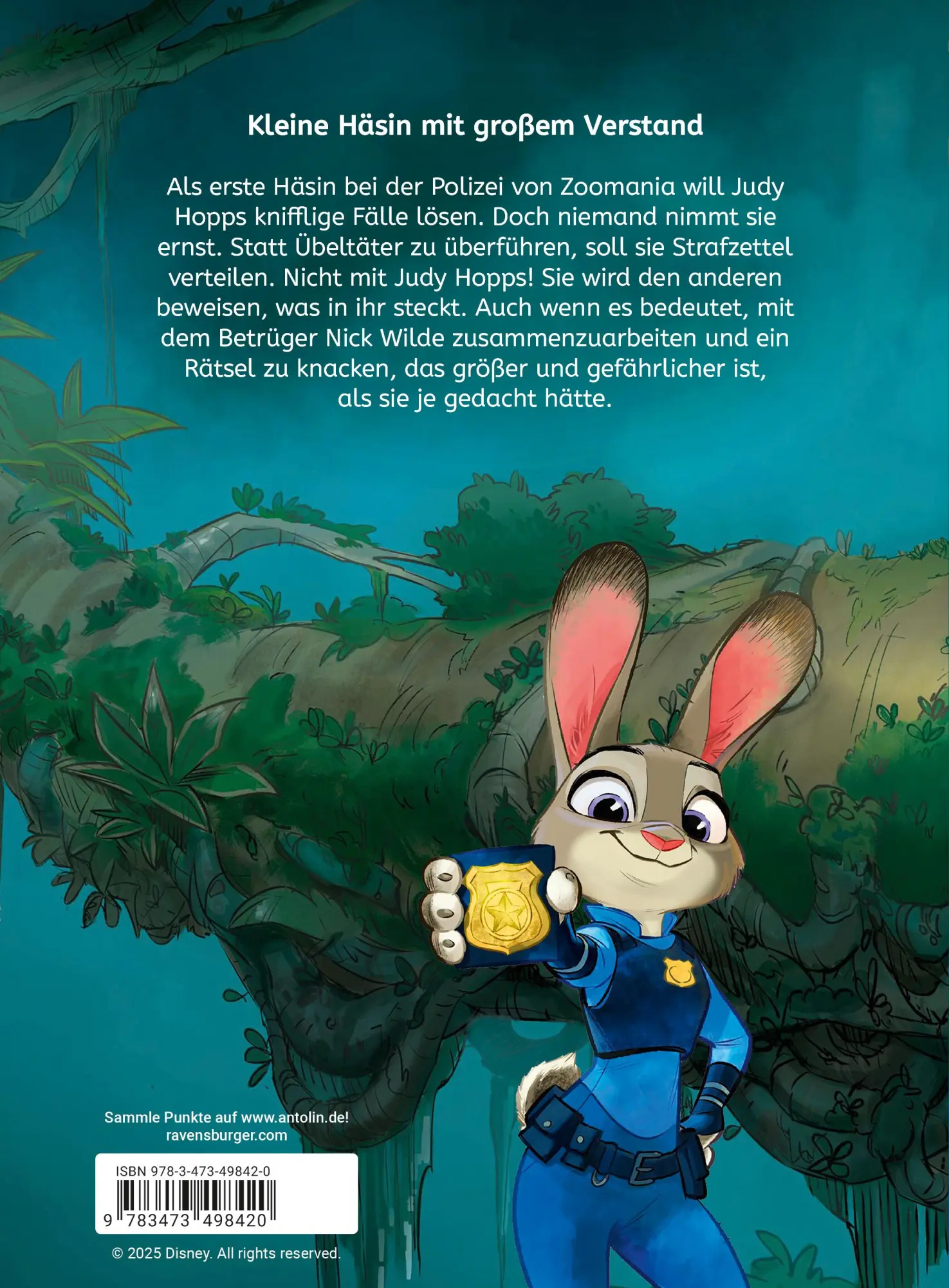 Rückseite: 9783473498420 | Disney Zoomania - Das offizielle Erstlesebuch zu Film 1 | Hohenstein