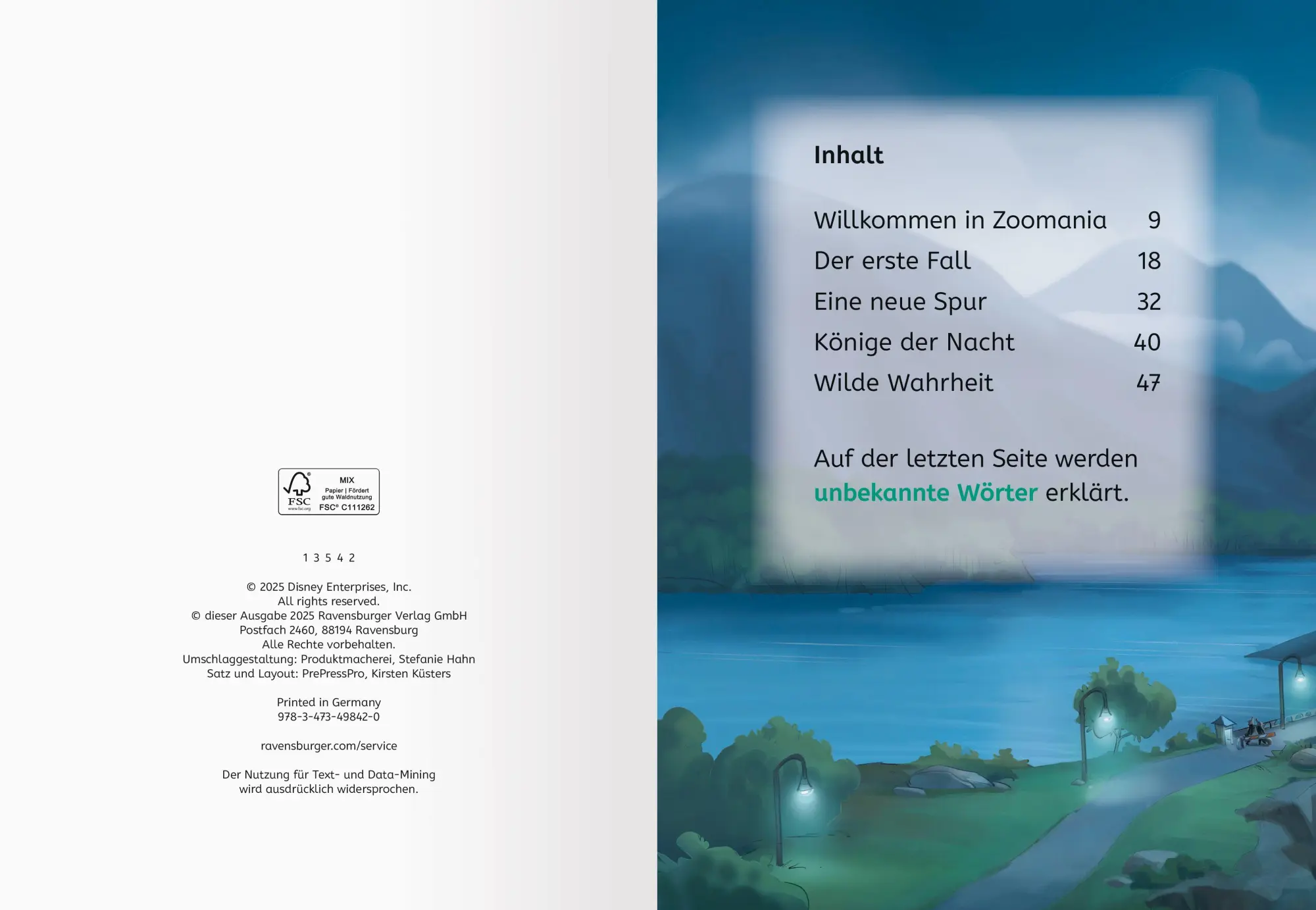 Bild: 9783473498420 | Disney Zoomania - Das offizielle Erstlesebuch zu Film 1 | Hohenstein