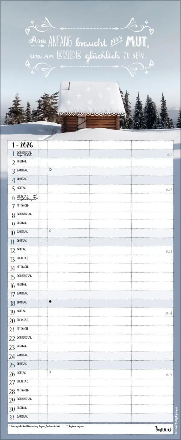 Bild: 9783731888420 | Hier und jetzt Timer für 2 2026 | Verlag Korsch | Kalender | 14 S.