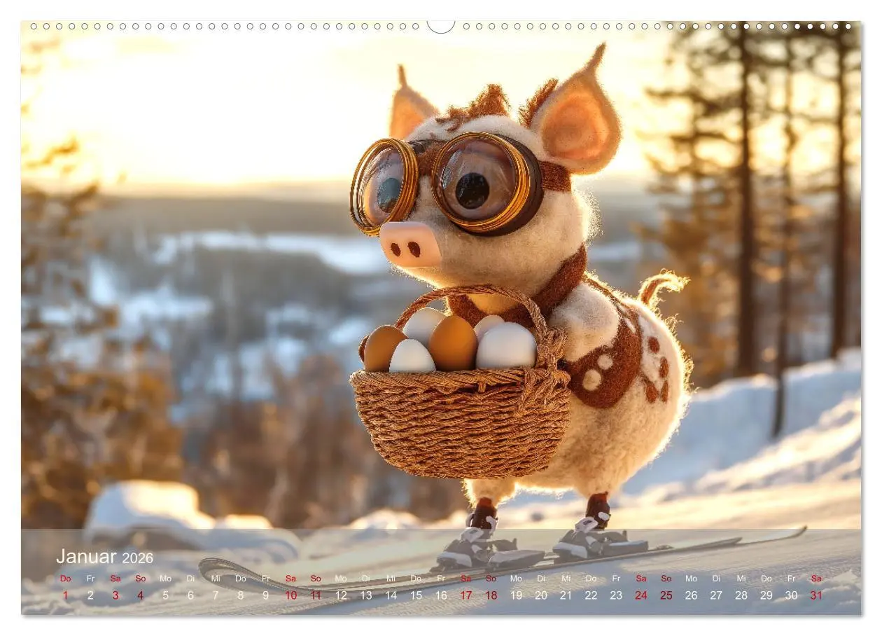 Bild: 9783457338520 | Eierlegende Wollmilchsau - der lustige Kalender mit Fabelwesen...
