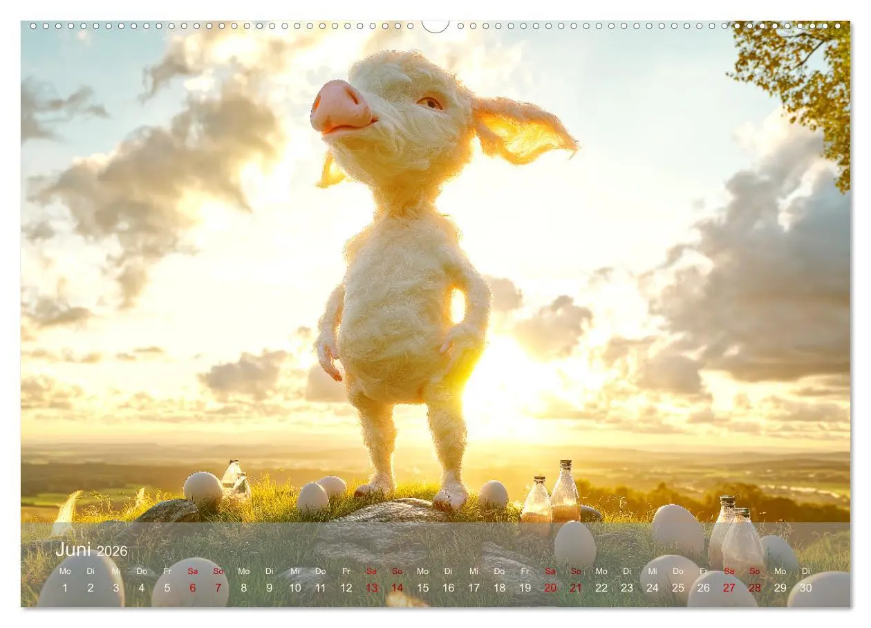 Bild: 9783457338520 | Eierlegende Wollmilchsau - der lustige Kalender mit Fabelwesen...