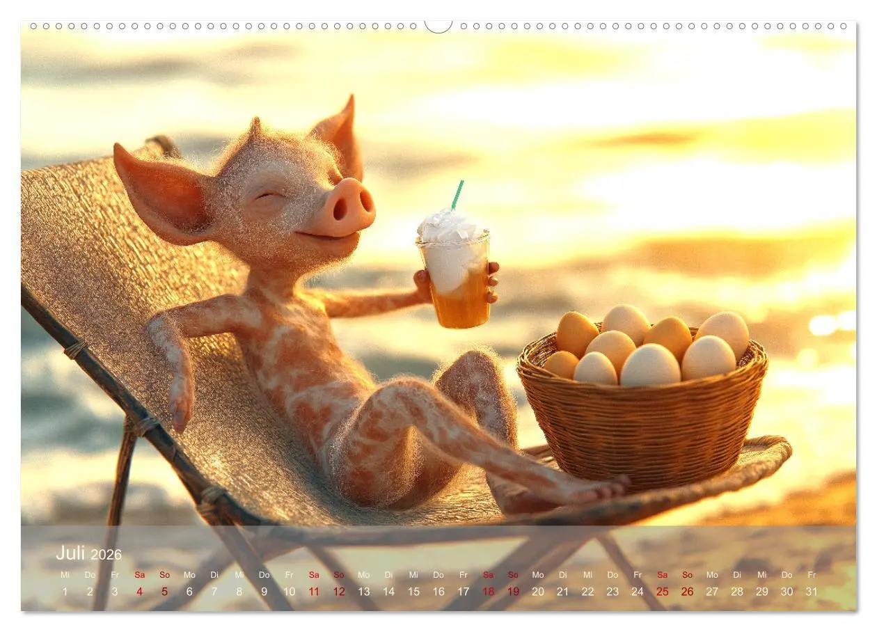 Bild: 9783457338520 | Eierlegende Wollmilchsau - der lustige Kalender mit Fabelwesen...
