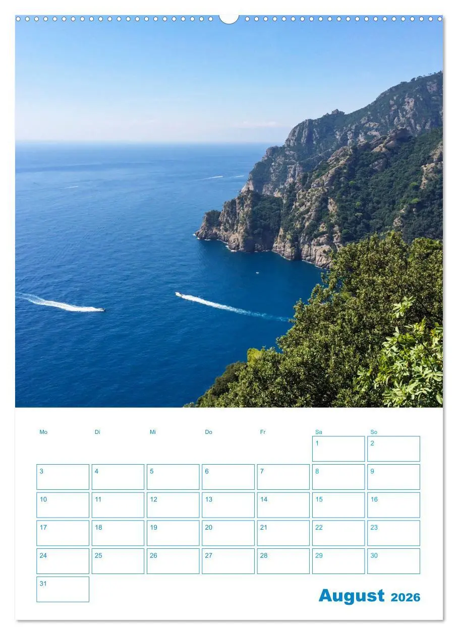 Bild: 9783516358520 | Blauer Ligurien Sommer (Wandkalender 2026 DIN A2 hoch), CALVENDO...